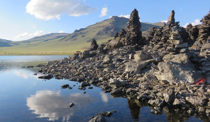 Ovoos at Terkhiin Tsagaan Lake