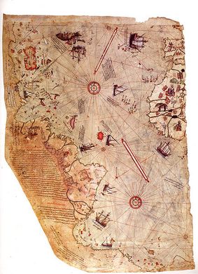 Piri Reis Map at Topkapi Palace